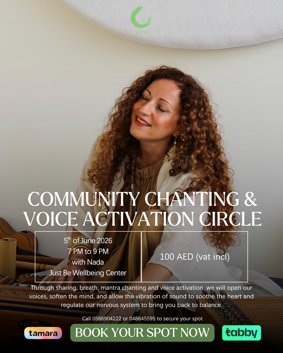 Community Chanting and Voice Activation healing event Dubai