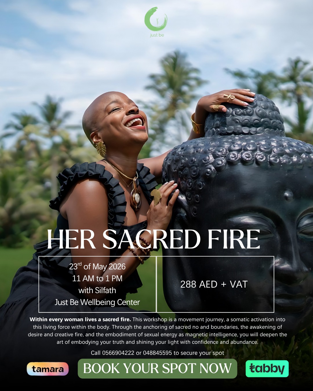 Her Sacred Fire somatic movement workshop Dubai
